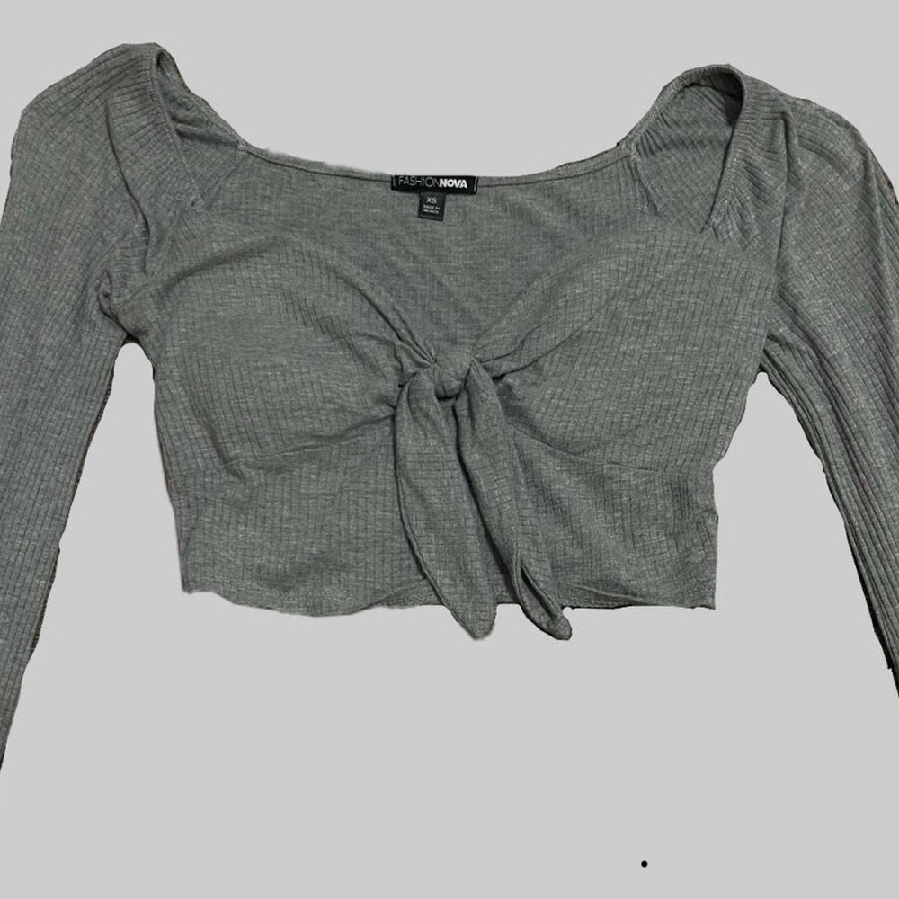 Grey Fashion Nova Blouse
